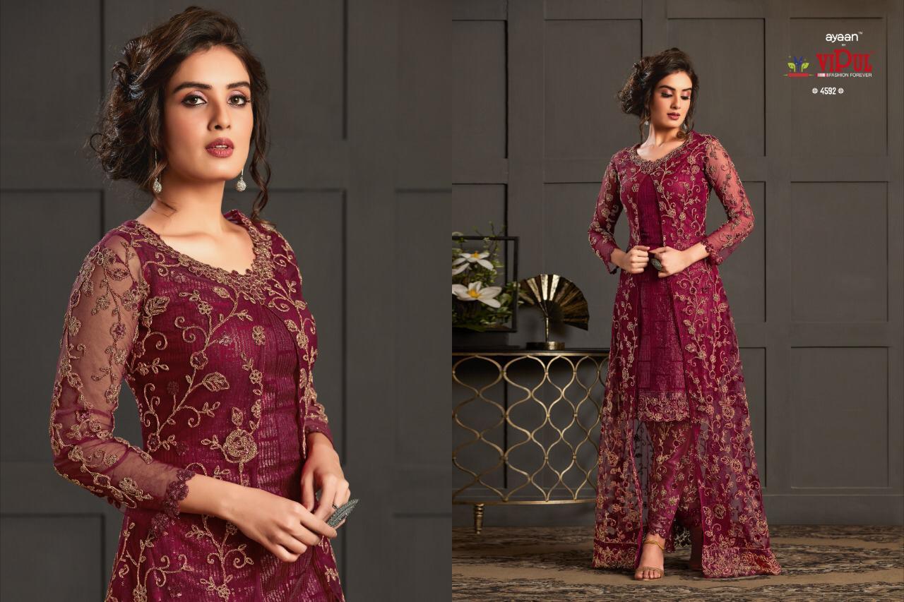 Indian Elliza 4591 Series Designer Net Long Gowns