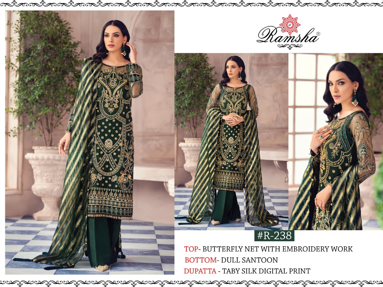 Green Beautiful Georgette Unstitched Unstitched Salwar Suit Pakistani Dresses