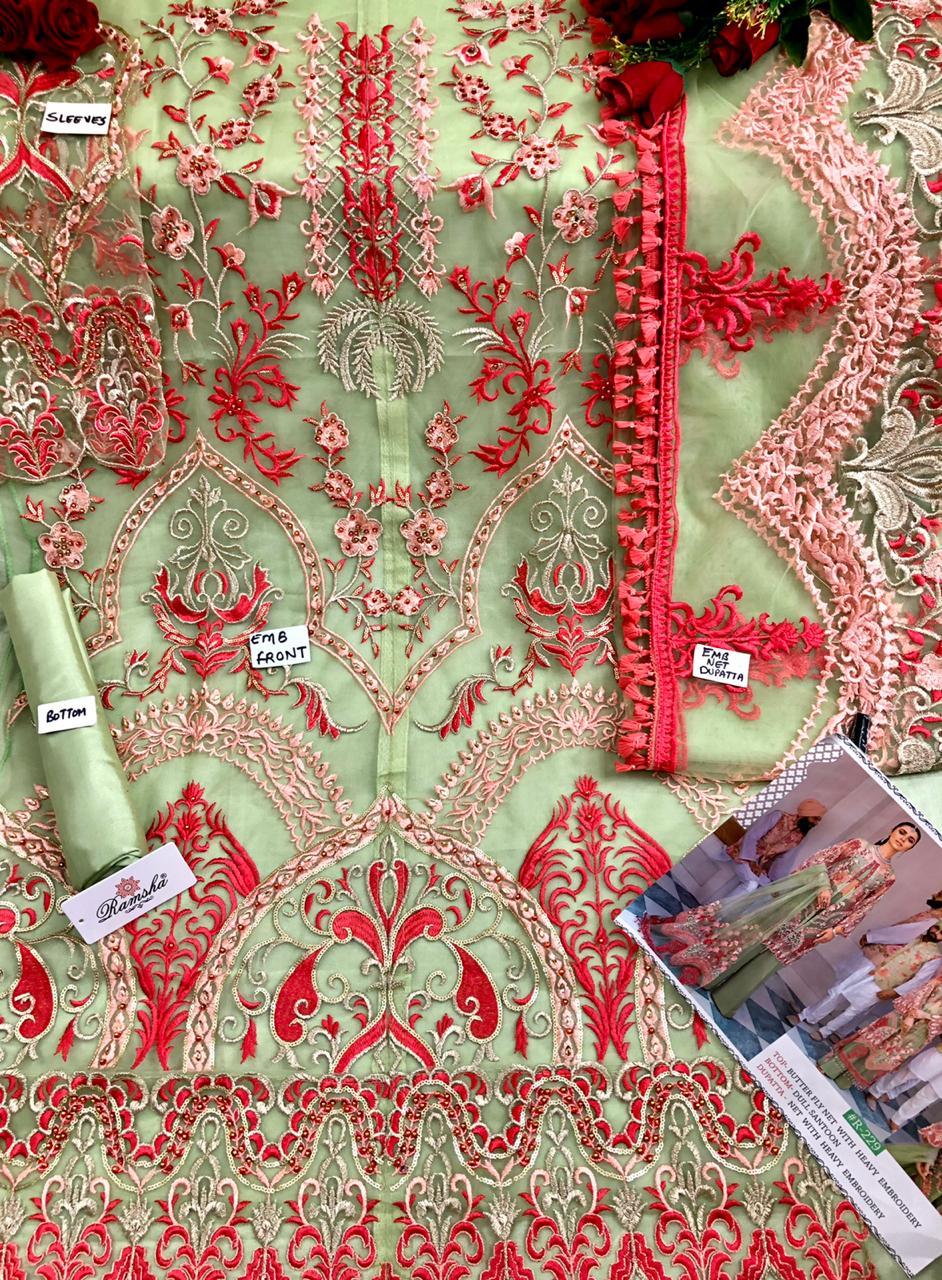 Green Beautiful Georgette Unstitched Unstitched Salwar Suit Pakistani Dresses