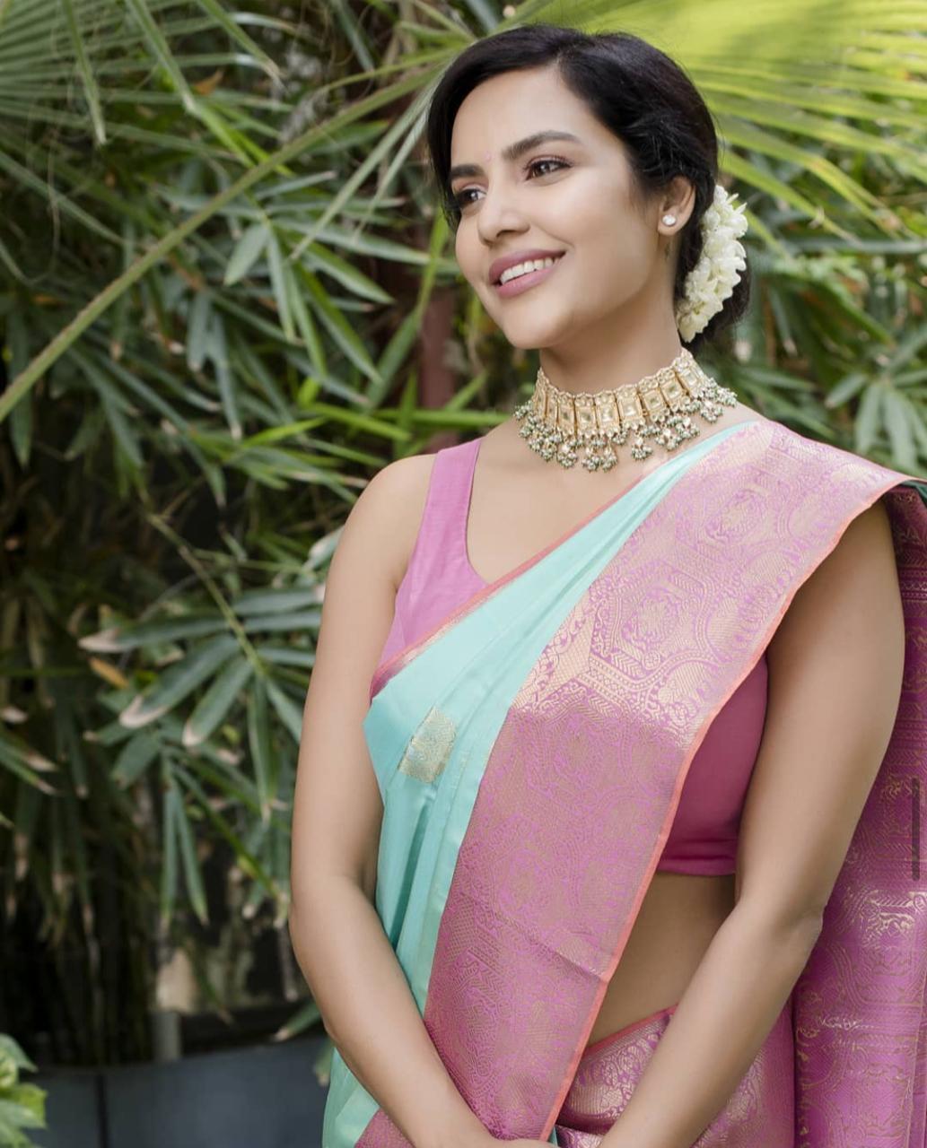 Multi Colour Ladies Jacquard Saree