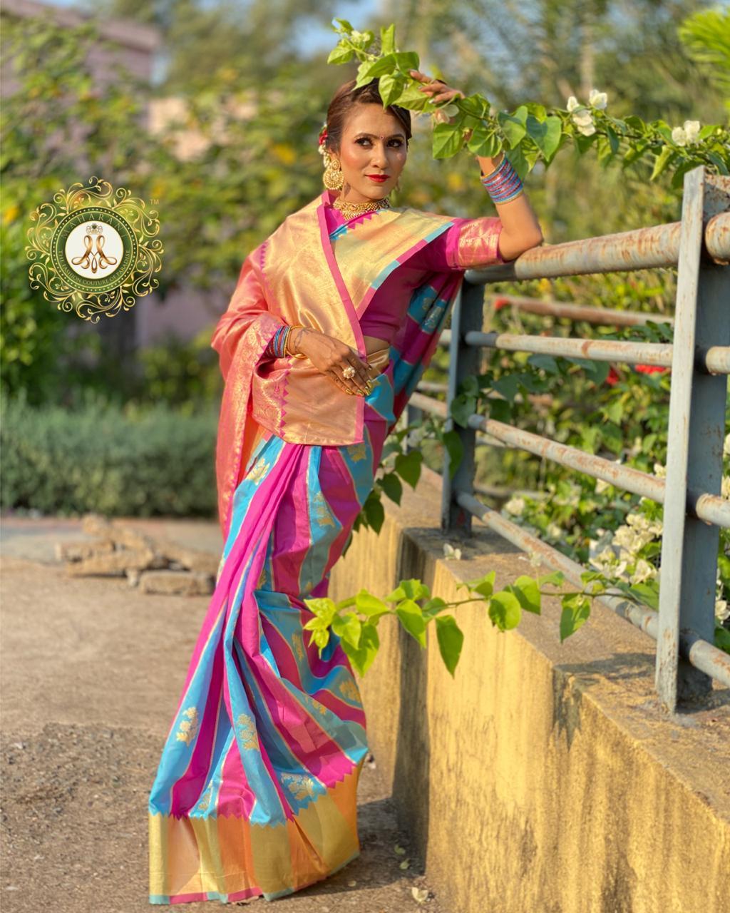 Multi Colour Ladies Designer Saree