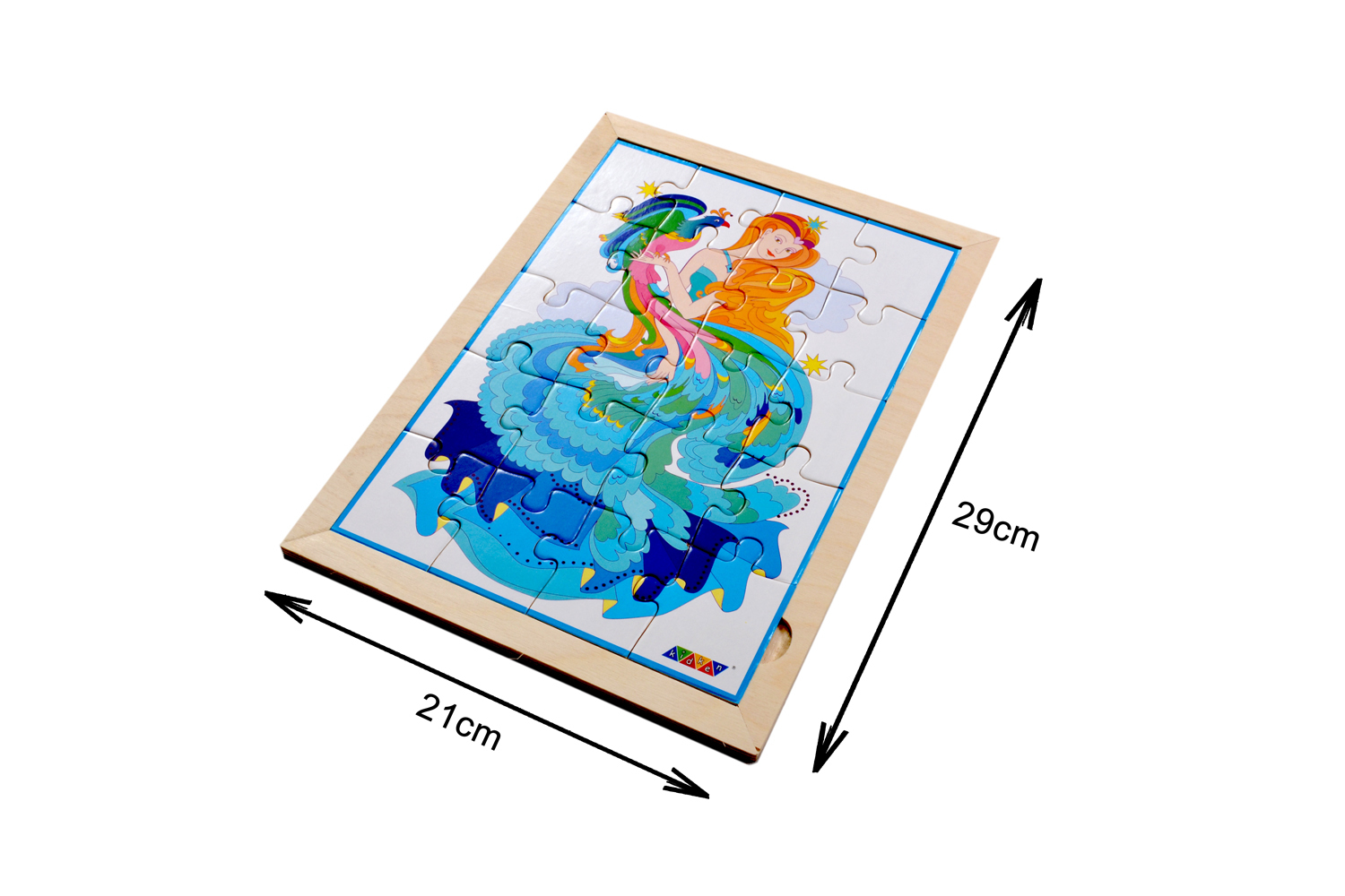 Kidken Queen Jigsaw Puzzle With Colouring Sheet - Wooden Material, 21x29 Centimeter , Multi-color, Vitally Engaging For Toddler's Visual Development