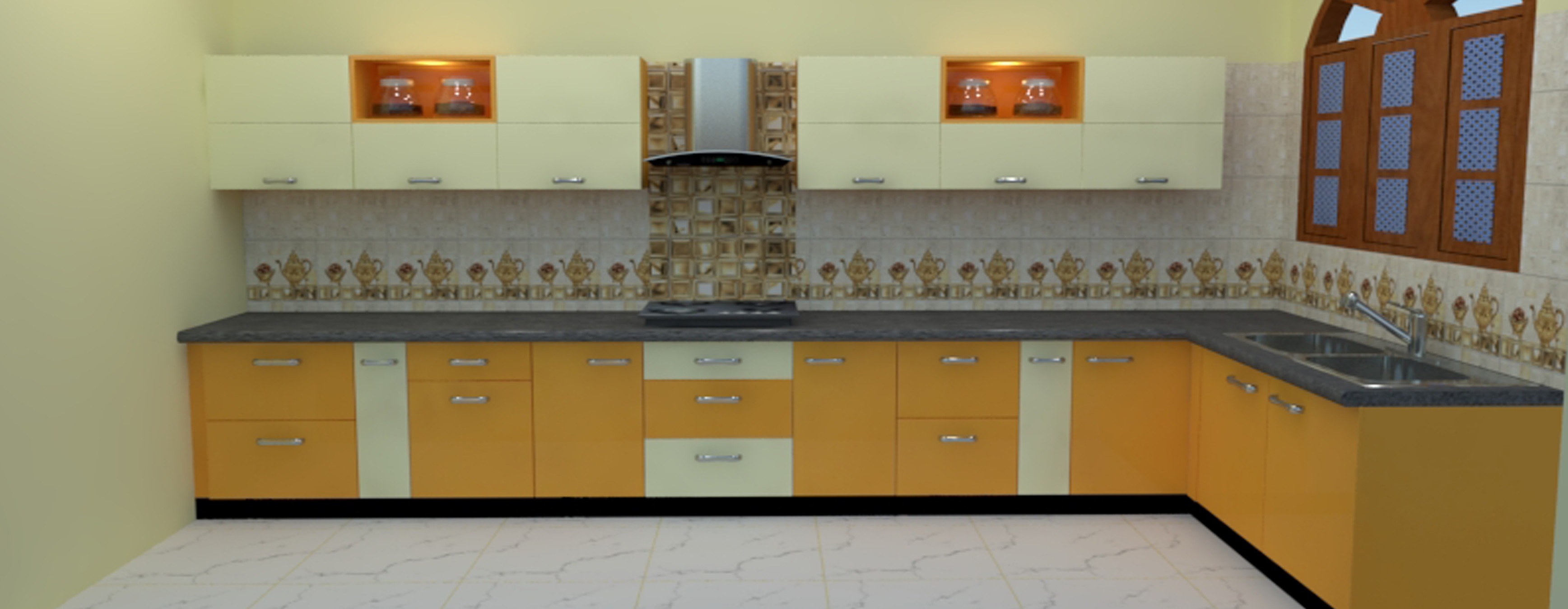 Plywood Modular Kitchen Carpenter Assembly