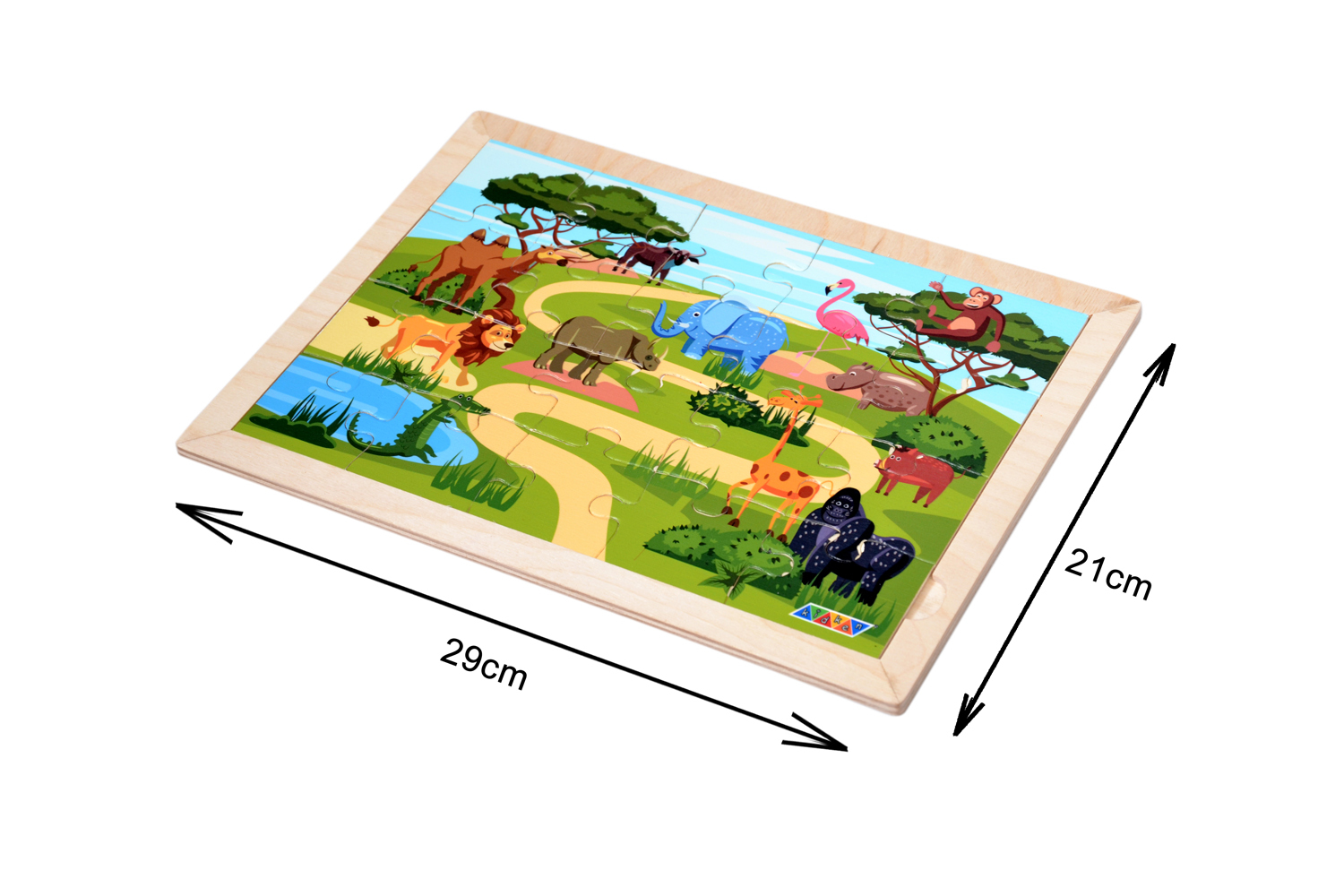 Kidken Forest Jigsaw Puzzle - Wooden, 21x29 Inch, Multi-colored | Engages Visual Development, Enhances Logical Thinking & Fine Motor Skills