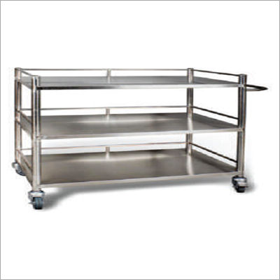 Ss Kitchen Utility Trolley Size: Customized