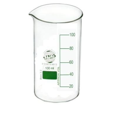 Beaker Tall Form 100 Ml With Spout Equipment Materials: Borosilicate 3.3