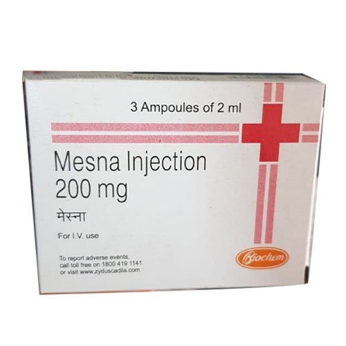 Mesna Injection - 100 Mg, Urothelial Toxicity Prophylaxis & Cystic Fibrosis Treatment, Improves Patient Condition By Inactivating Drug Toxins