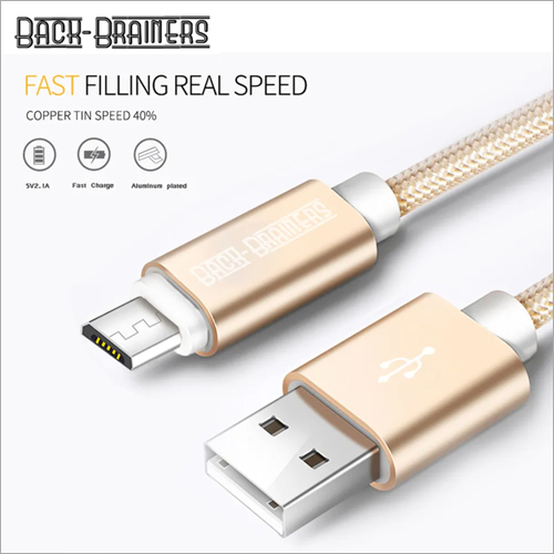 Fast Filling Real Speed Usb Cable - Stainless Steel, 1.2m Length, Any Color | High Voltage Ampere, Lightweight, Flexible Design, 1-year Warranty