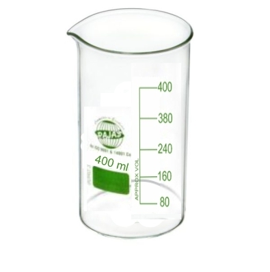 Beaker Tall Form 400 Ml With Spout Equipment Materials: Borosilicate 3.3
