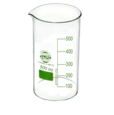Beaker Tall Form 500 Ml With Spout Equipment Materials: Borosilicate 3.3