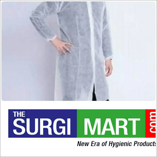 सफेद 43 जीएसएम लैब कोट