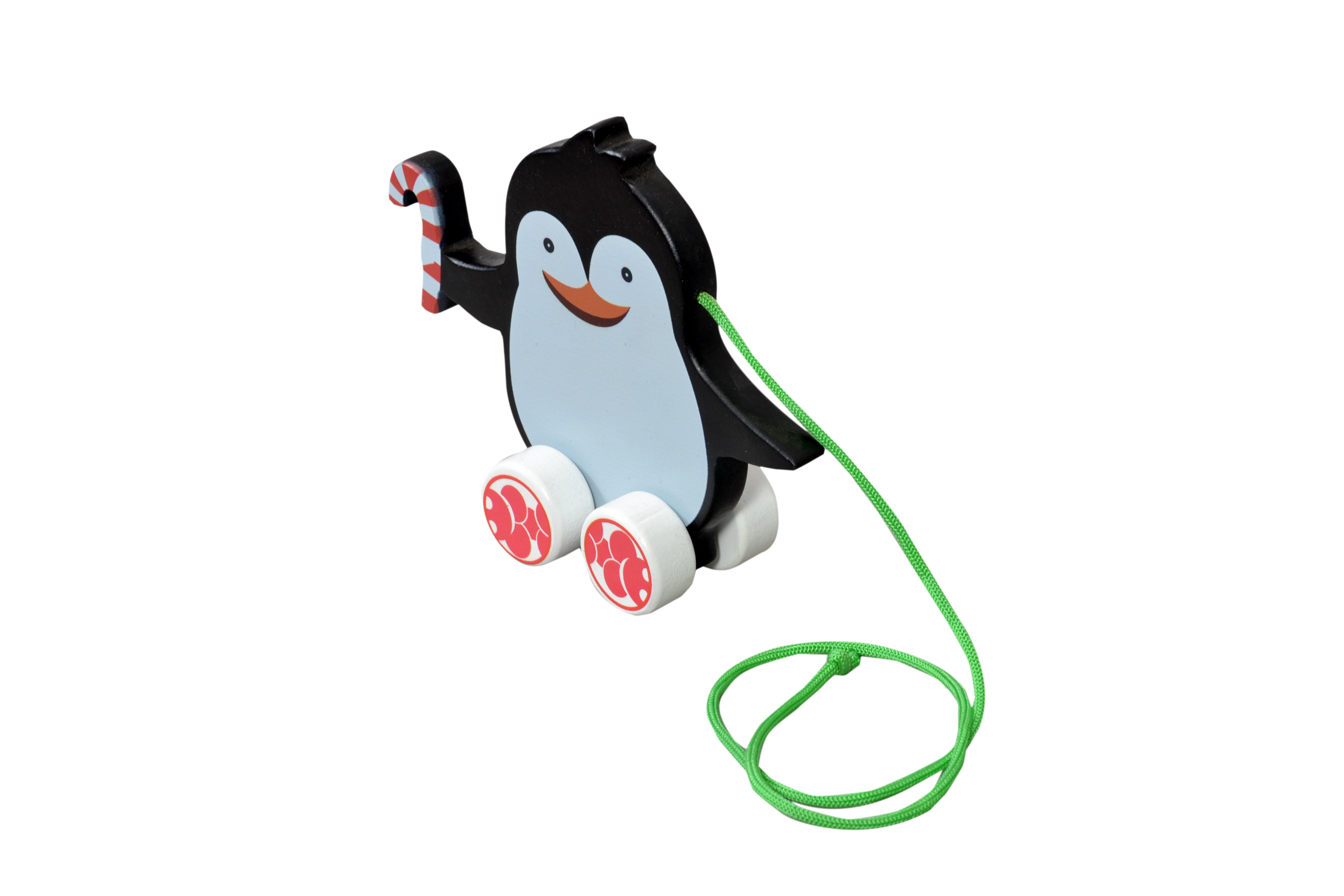 Kidken Pull Along Penguin - Wooden, Multi-color | Engaging Animal Design, Teaches Movement And Real World Understanding