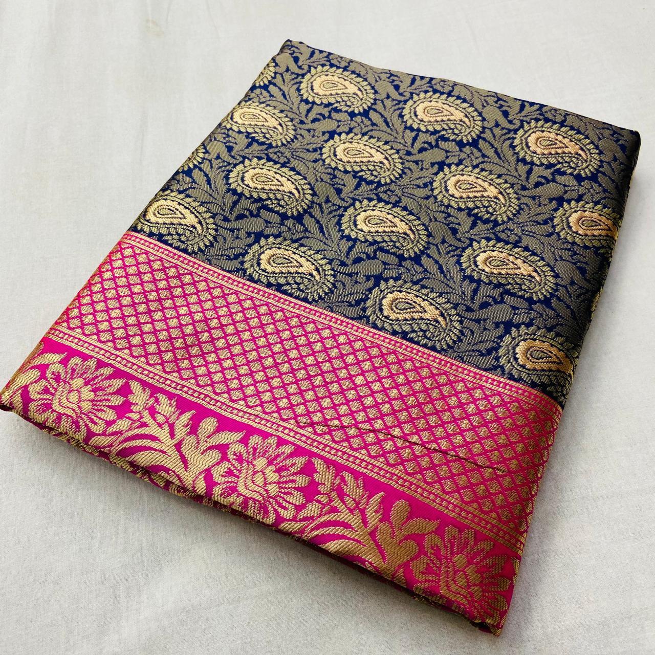 Multi Colour Ladies Banarasi Saree