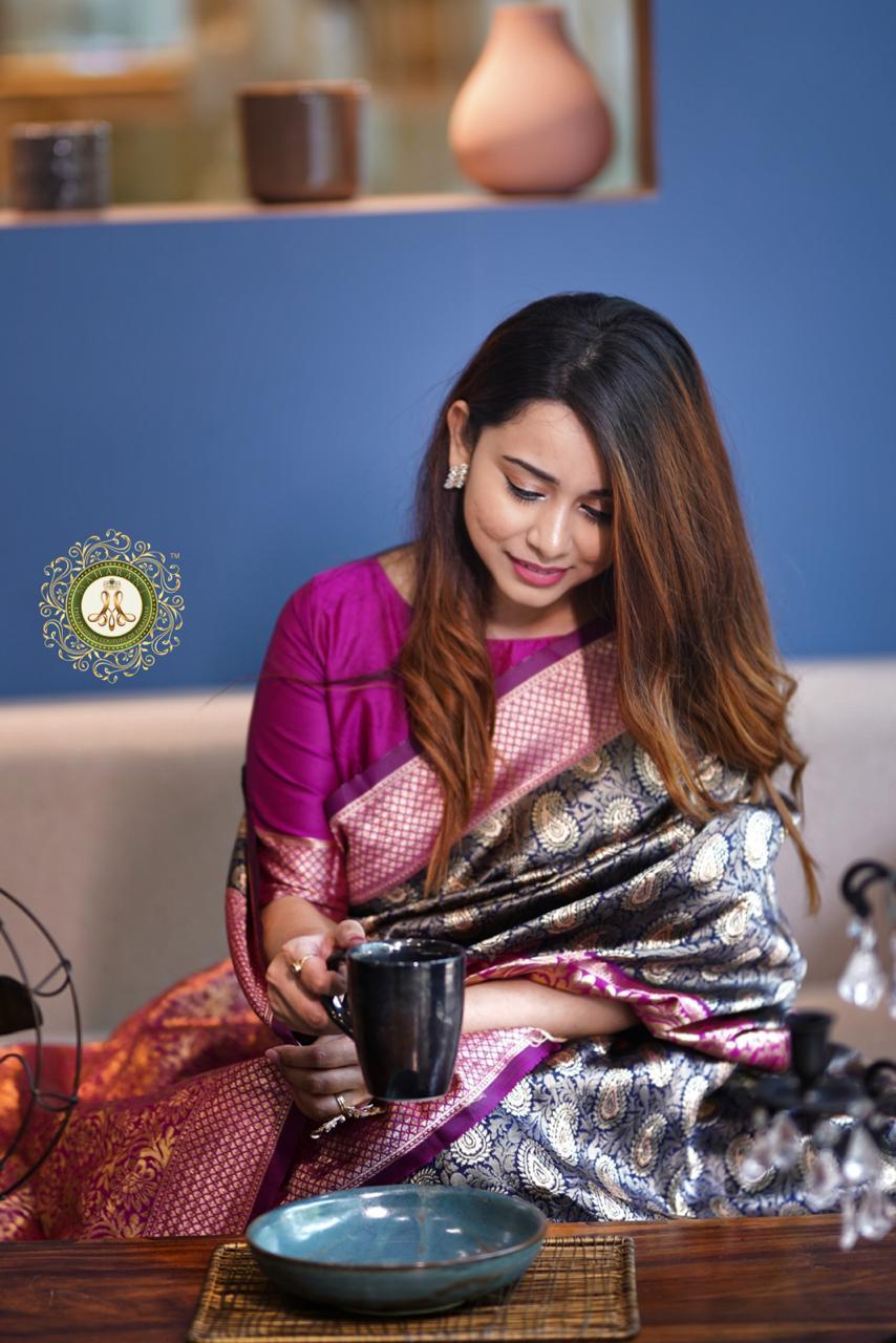 Multi Colour Ladies Banarasi Saree