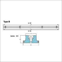 Cast iron t slot floor clamping rails