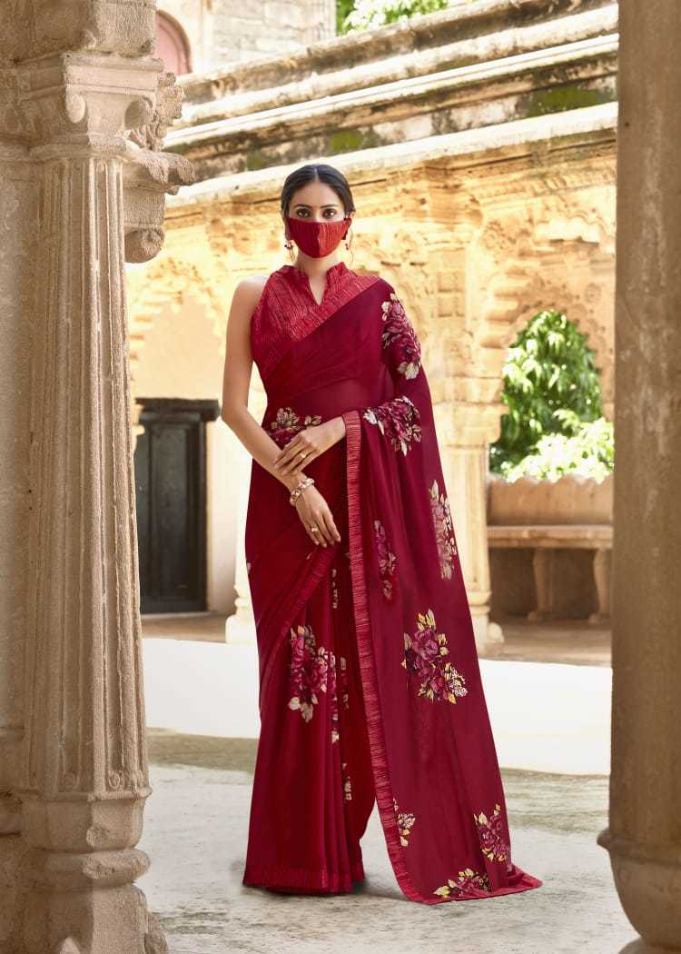 10 Color Available Trendy Linen Designer Festival Wear Saree