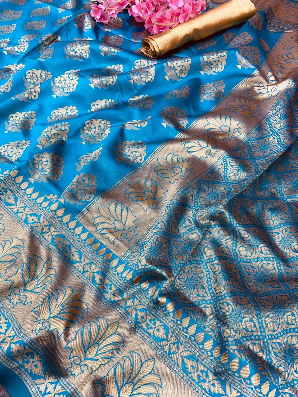 Saree New Launch - Soft Lichi Silk Fabric, Multi Colour | Beautiful Rich Pallu, Jacquard Work, Perfect For All Seasons