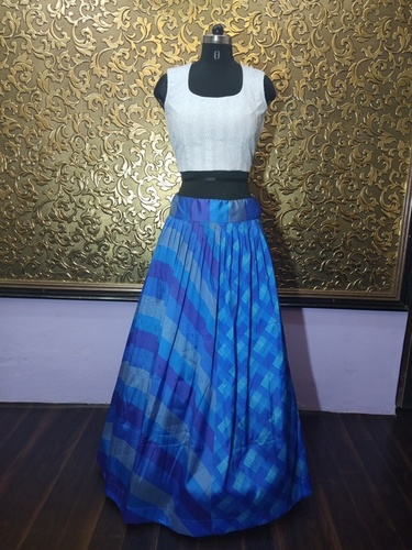 Shraddha Blue Crop Top