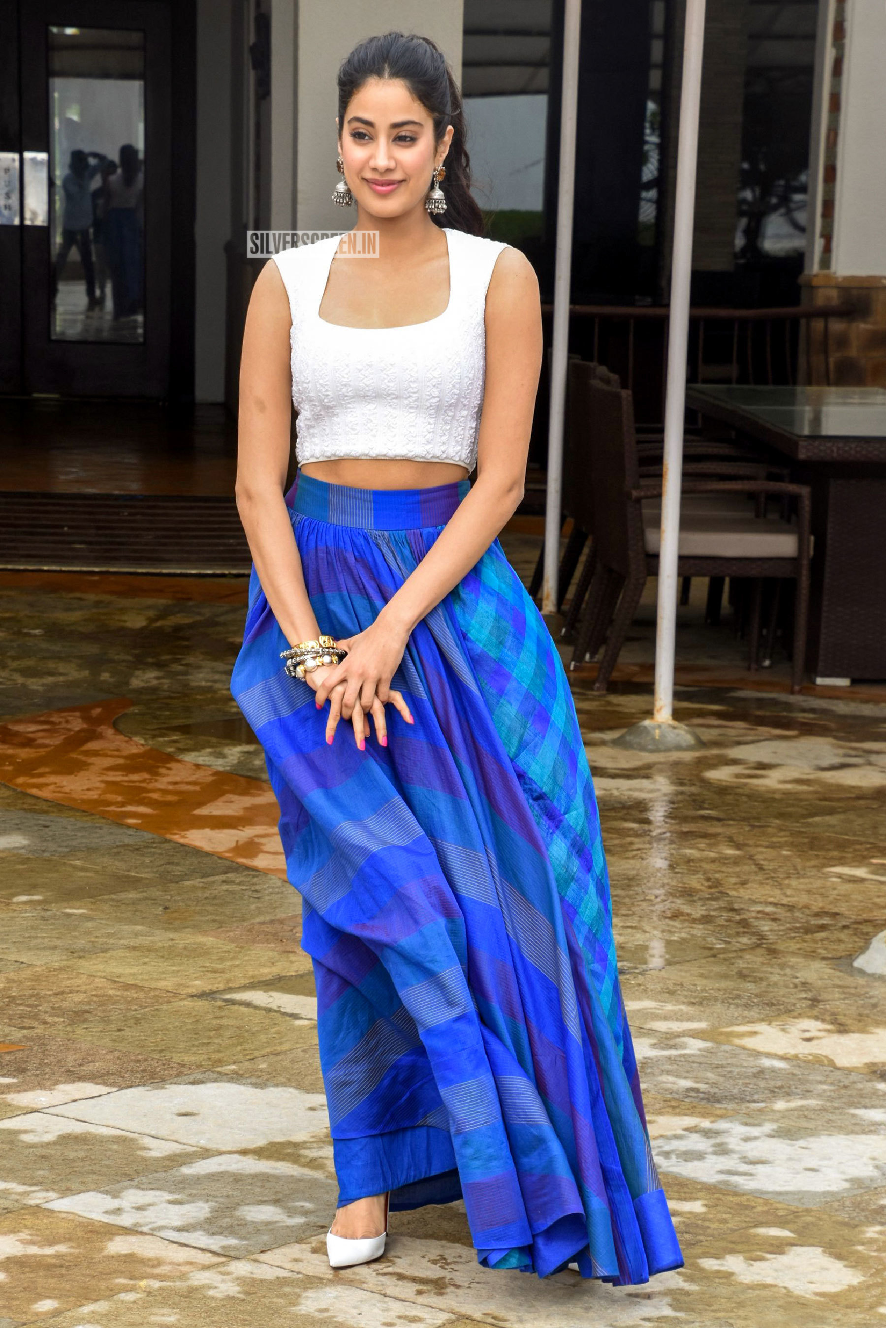 Shraddha Blue Crop Top