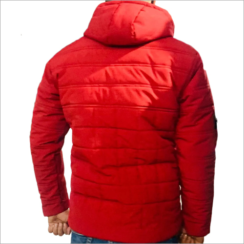 रेड मेन्स हूडेड जैकेट