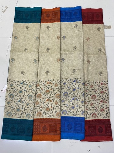 Manipuri Saree - Cotton Khadi, 6.30 Meter with Blouse | Chicku Color, Perfect for Daily Wear