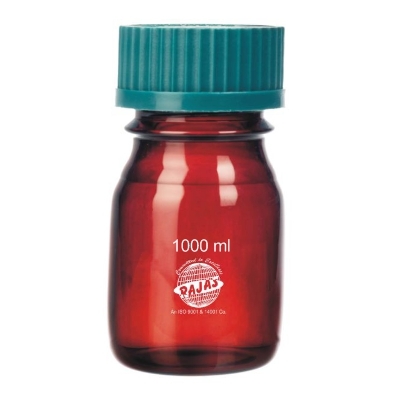 Bottle Reagent Amber 1000 Ml With Screw Cap Equipment Materials: Borosilicate 3.3