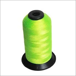 Cotton Polyester Thread - Poly Cotton Material, Dyed Green Color | High Tenacity, Smooth Finish for Textile Applications