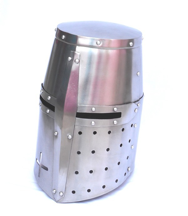 Medieval Knight Crusader Helmet ~ Collectible Knight Armor Helmet Length: Adult Size