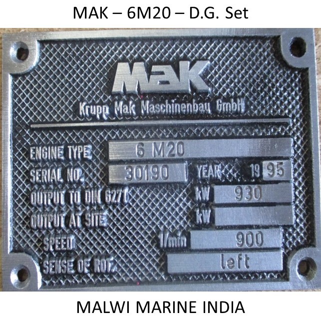 Mak-6m20-9m20-8m20-m20c Diesel Generato Engine