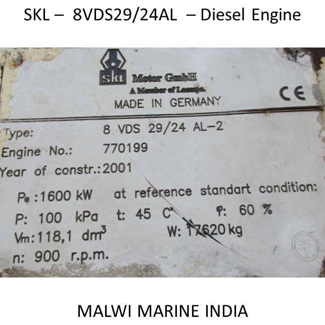 Skl-8vds29/24al-6vds29/24al-8vd26/20al-6vd26/20al-8nvd48a-6nvd48a Marine Diesel Engine