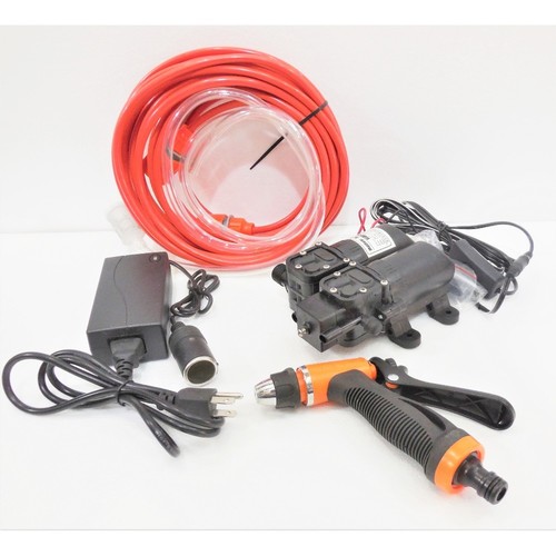 12v 105psi पोर्टेबल हाई प्रेशर कार इलेक्ट्रिक वॉशर कार वॉशिंग मशीन डुअल कोर डबल हेड