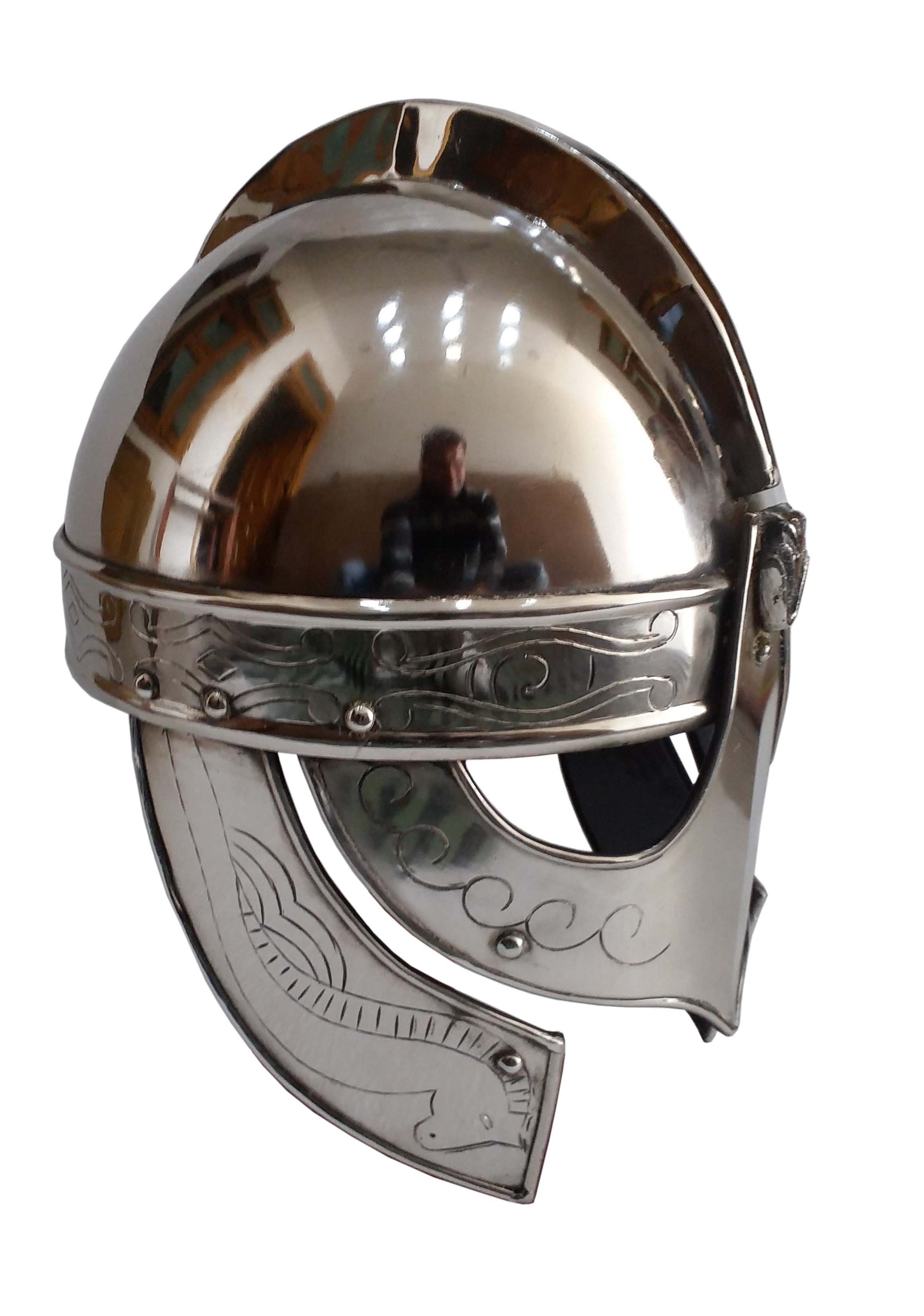 Medieval Armor Helmet~ Medieval Valsgarde Armor Helmet Length: Adult Size