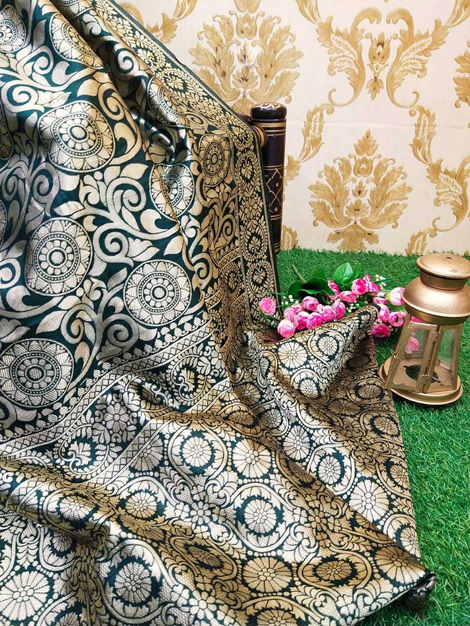 Pure Traditional Banarasi Silk Blend Saree - Soft Silk Fabric (5.50 M) | Multi Color, Ideal For Festival, Wedding, And Ceremonial Occasions