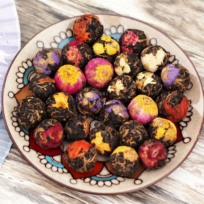 Skin Beauty Herbal Detox Private Label Flavored Flower Lily Pure Tea Ball