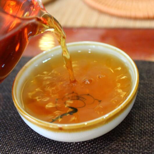 China Sweet Dried Osmanthum Flavor Handmade Blooming Osmanthus Pure Tea Ball