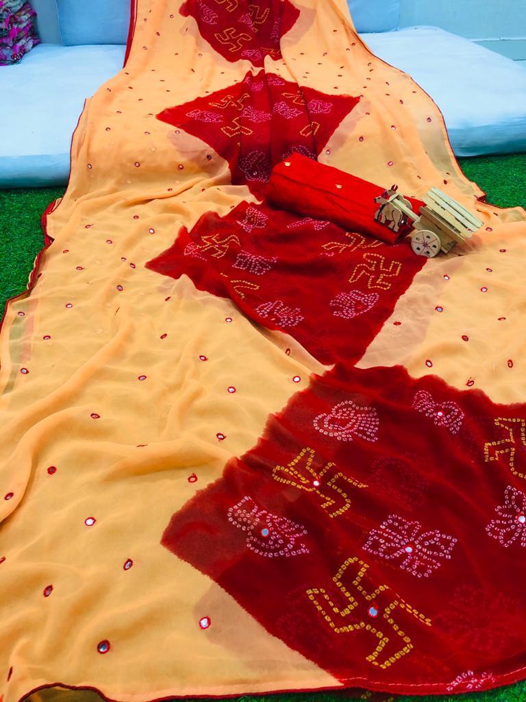 Breathable Bandhani Saree