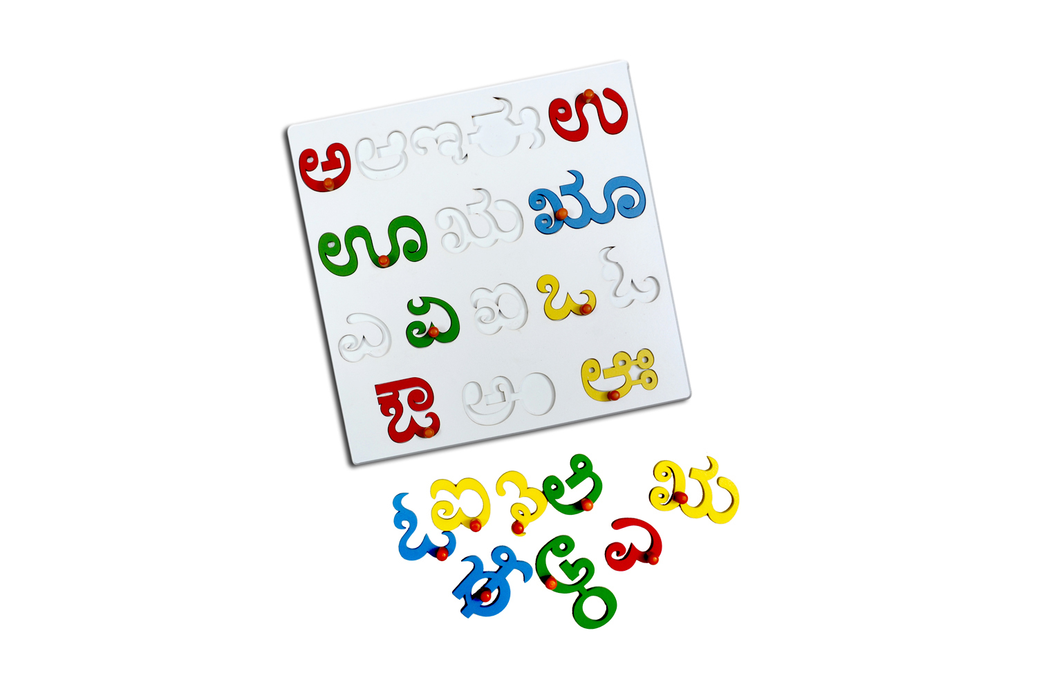 Kidken Montessori Alphabet Insert Board - Capital Abc Letter Age Group: 3 To 5 Years
