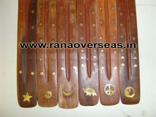 Wooden Incense Sticks - Premium Quality Wood, Vibrant Sun, Moon, Star, Elephant & Ying Yang Inlay Designs | Custom Packaging, Ideal for Arts & Crafts, Home & Wedding Decoration