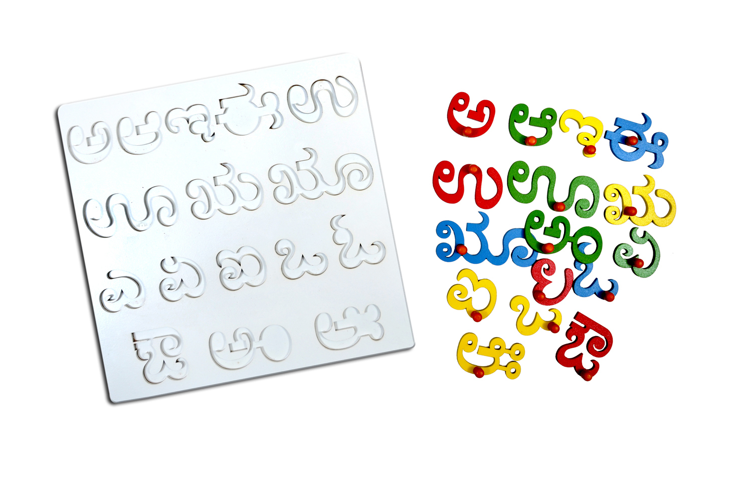 Kidken Montessori Alphabet Insert Board - Capital Abc Letter Age Group: 3 To 5 Years