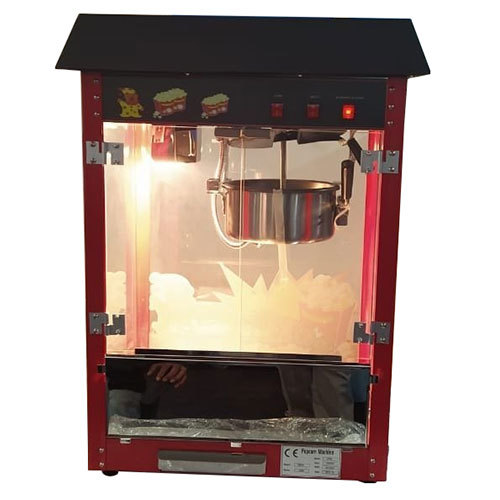 Popcorn Machine - 18 kg Manual Table Top Design | Portable Cart, High Efficiency, Low Noise, Eco-Friendly, Multiple Delicious Flavors