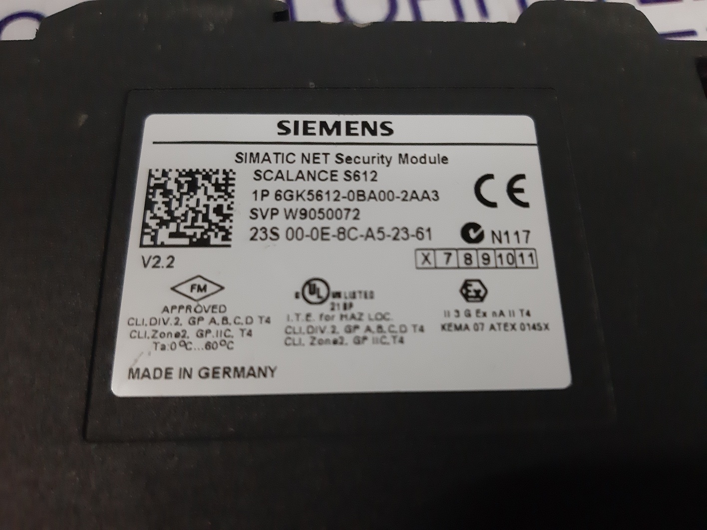 Siemens Scalance Module 6gk5612-0ba00-2aa3