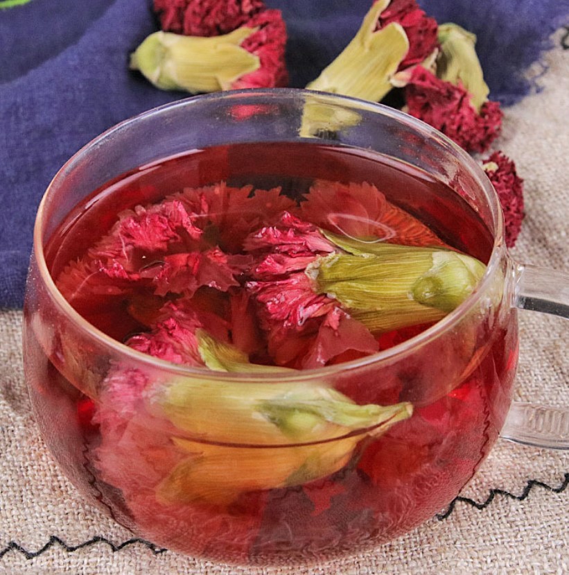 Carnation Petals Flower Tea Dried Carnation Flowers Herb Tea For Relaxing Nerves