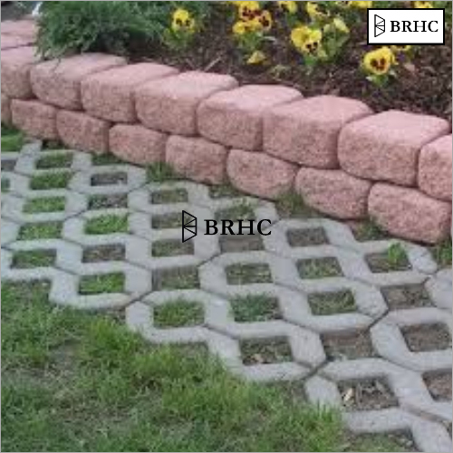 Concrete Grass Paver - 60mm Thick, Grey Concrete Material | Eco-friendly, Durable, Versatile For Parking, Landscapes, Walkways