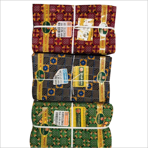 Cotton Bombay Dyeing Lungi Fabric