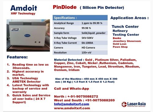 Amdoit Sipin Gold Testing Machine Machine Weight: 25  Kilograms (Kg)