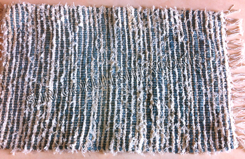 100% Pure Cotton Indian Handmade Rag Rugs Back Material: Woven Back