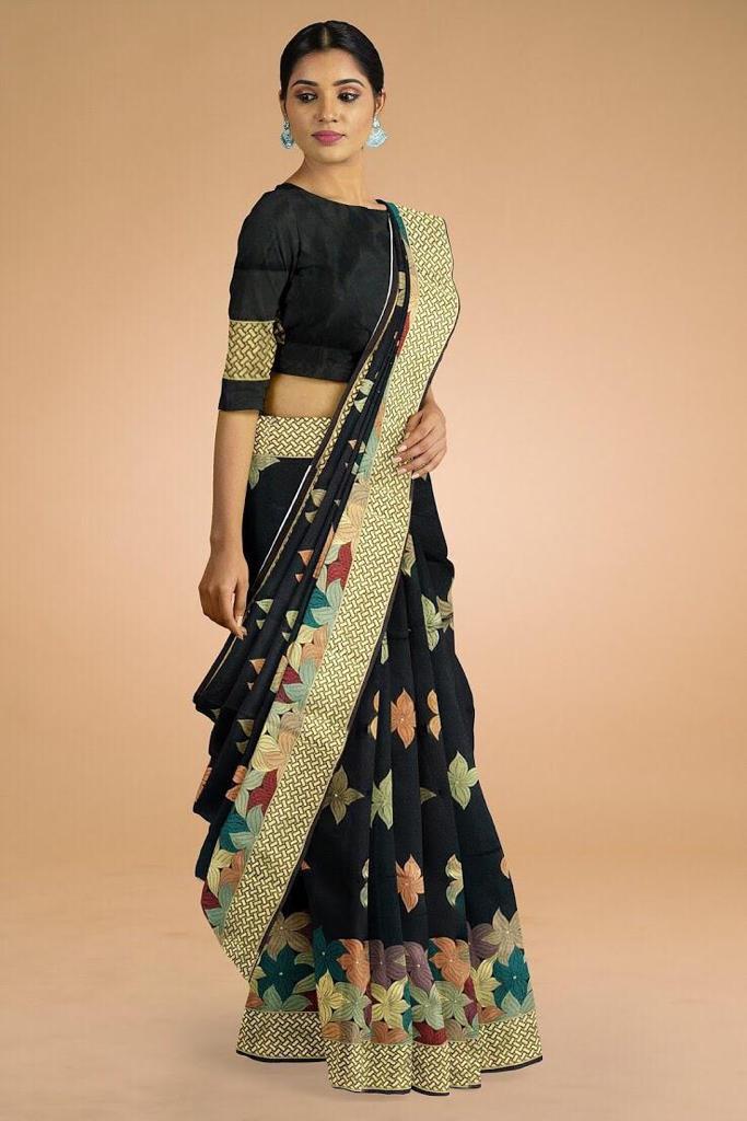 Jacquard Saree - Lichi Silk Weaving With Rich Pallu | Multi-color, Traditional Style For All Seasons