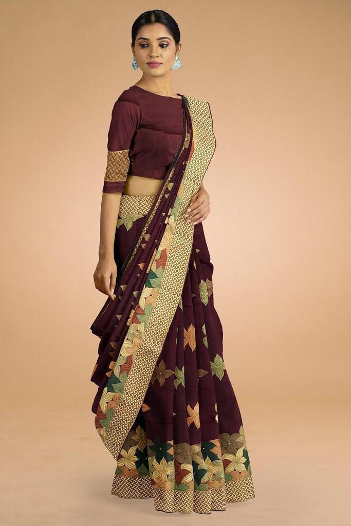Jacquard Saree - Lichi Silk Weaving With Rich Pallu | Multi-color, Traditional Style For All Seasons