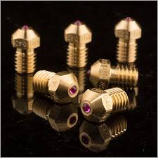 Brass Nozzle - 0.4mm M6 Standard | Gold Finish, 300°C Operating Temperature, Ideal for 3D Printing