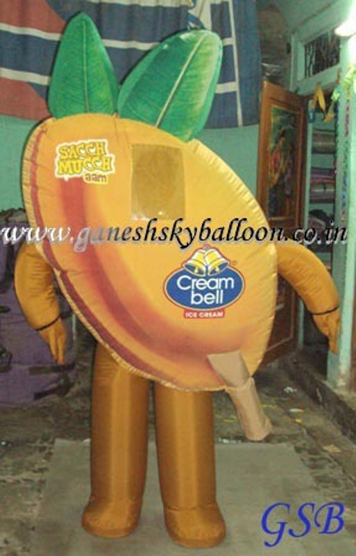 Silver Advertising Walking Inflatables